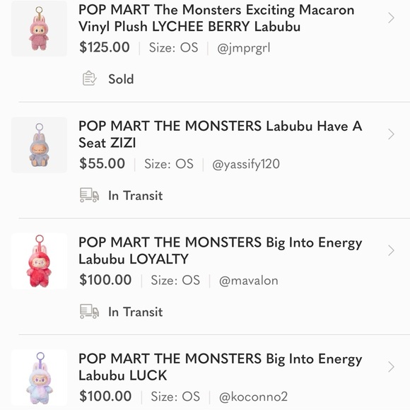 POP MART The Monsters Exciting Macaron Vinyl Plush TOFFEE Labubu - Picture 5 of 10